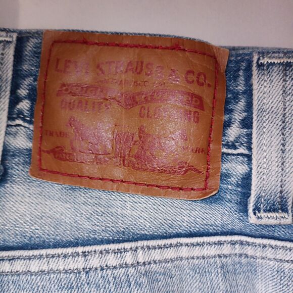 Levis 569 Jeans Men's 40x32 Blue Light Wash Denim Loose Straight - Picture 16 of 16